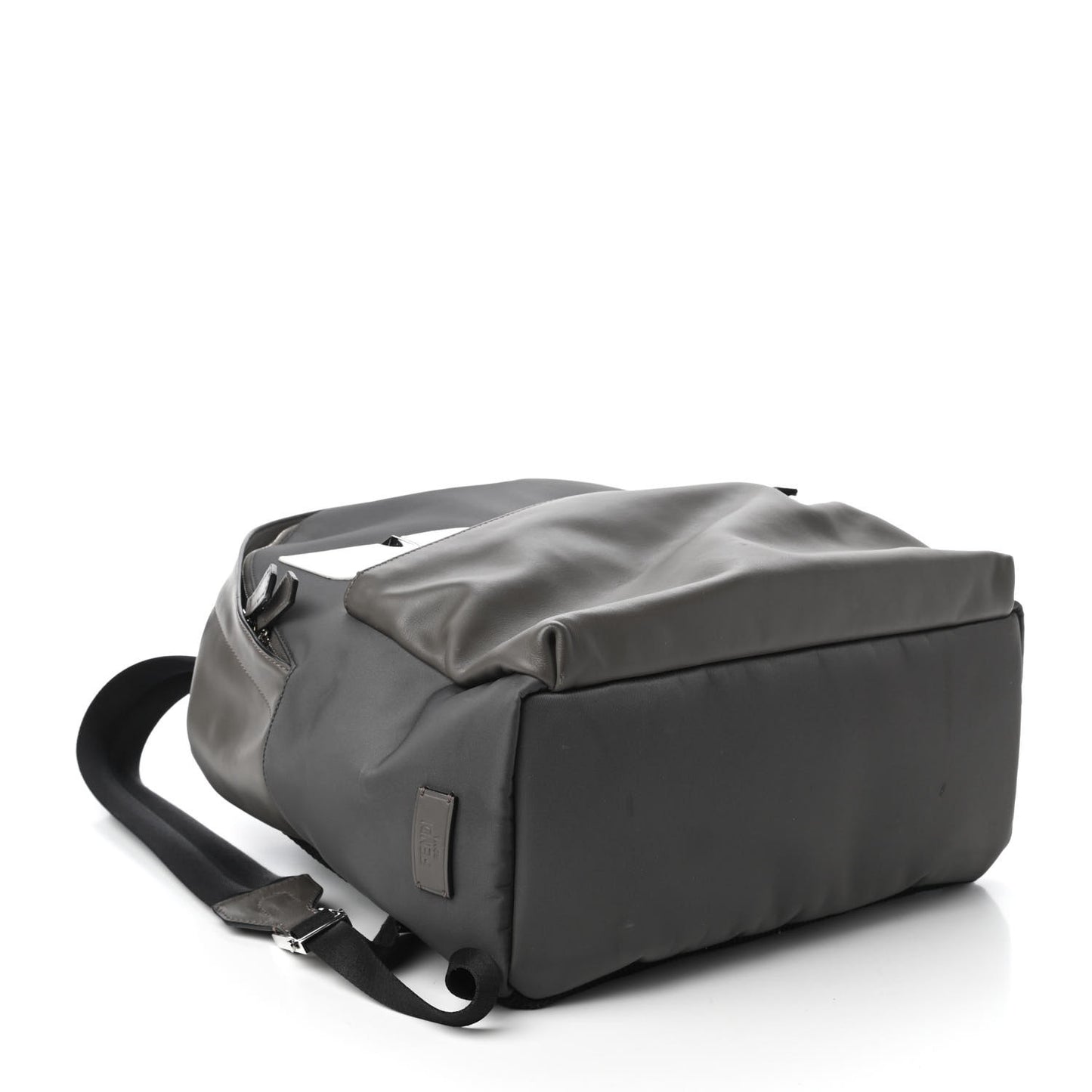 Nylon Vitello Century Dolce Monster Eyes Rounded Backpack Grey