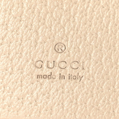 Gucci GG Supreme Monogram Textured Dollar Calfskin Web Ophidia Card Case Beige Mystic White Oatmeal 7 of 9
