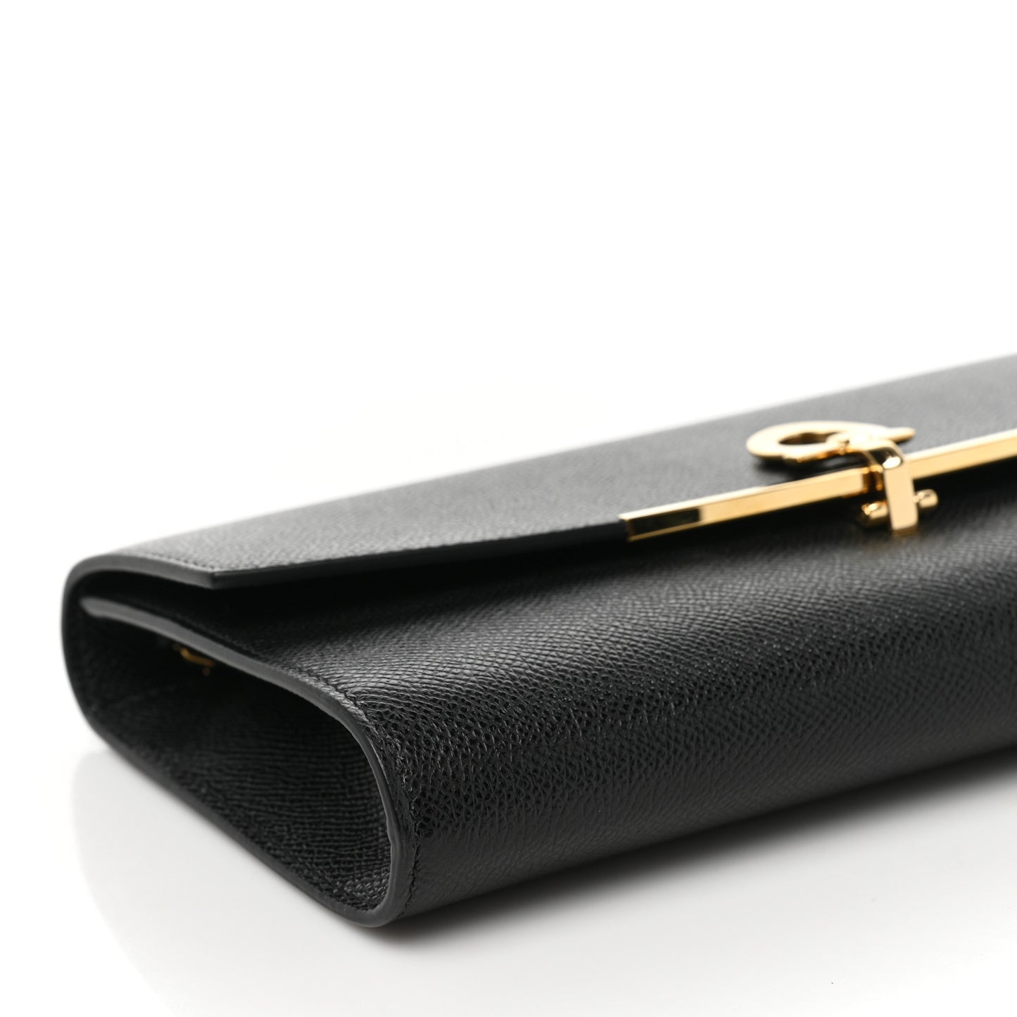 Hammered Calfskin Mini Gancini Icona Bag Black