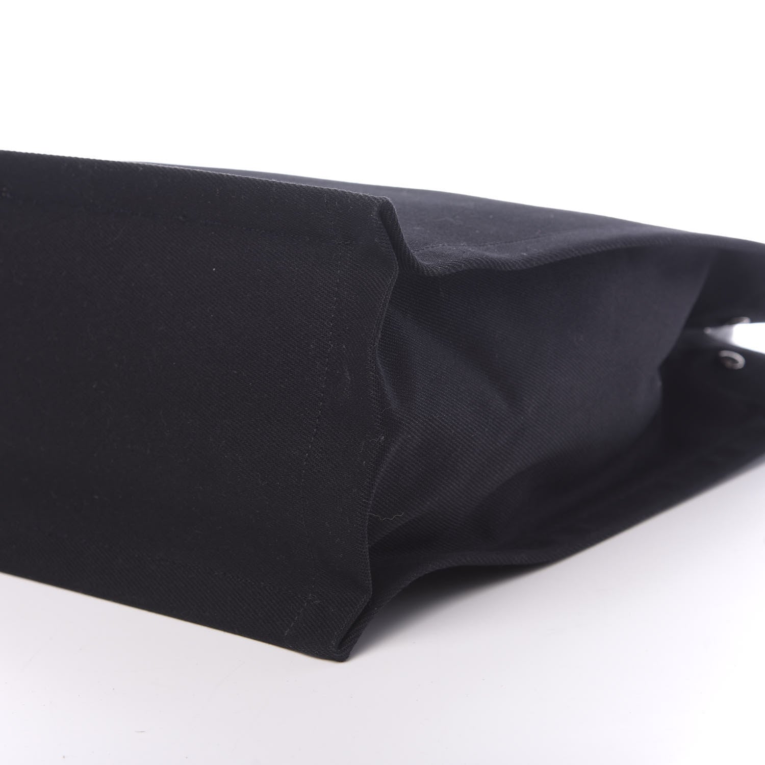 Saint Laurent Canvas Calfskin Rive Gauche North South Noe Tote Black White 9 of 10