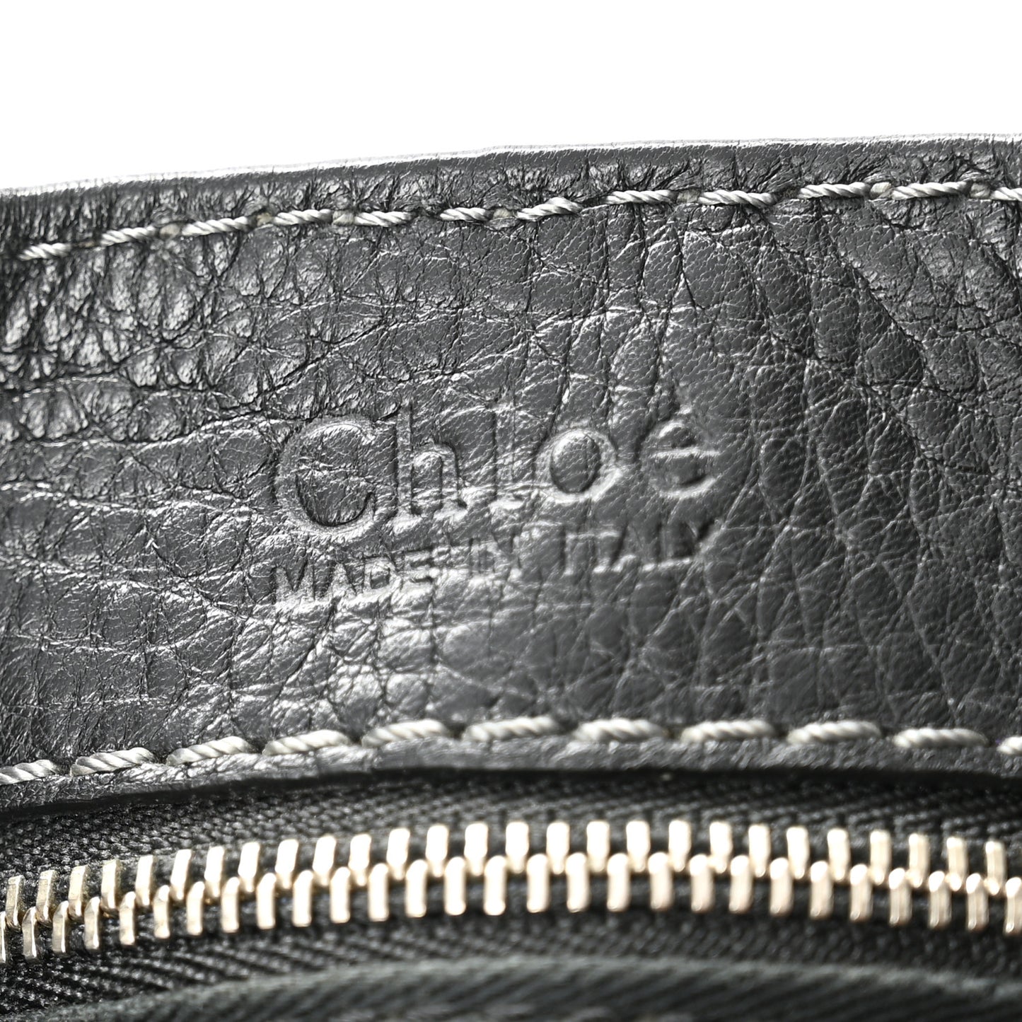 Calfskin Paddington Dome Satchel Black