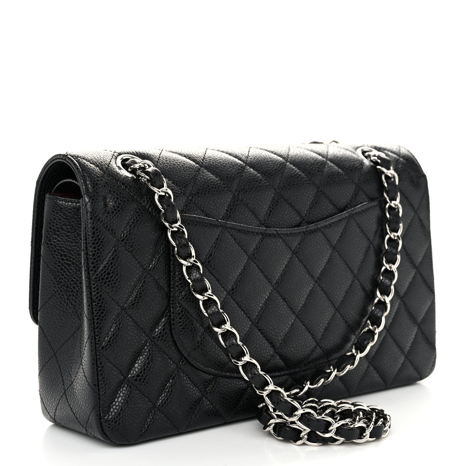 Chanel Caviar Quilted Medium Double Flap Black 3 of 10