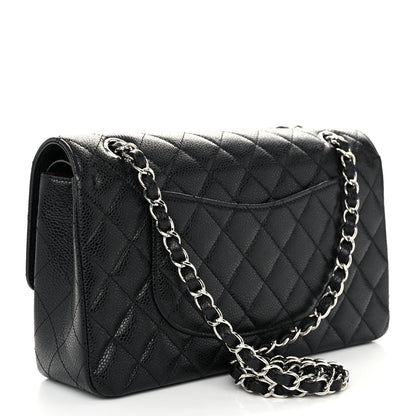 Chanel Caviar Quilted Medium Double Flap Black 3 of 10