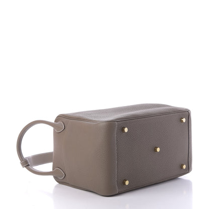 Hermes Taurillon Clemence Lindy 30 Etoupe 4 of 10