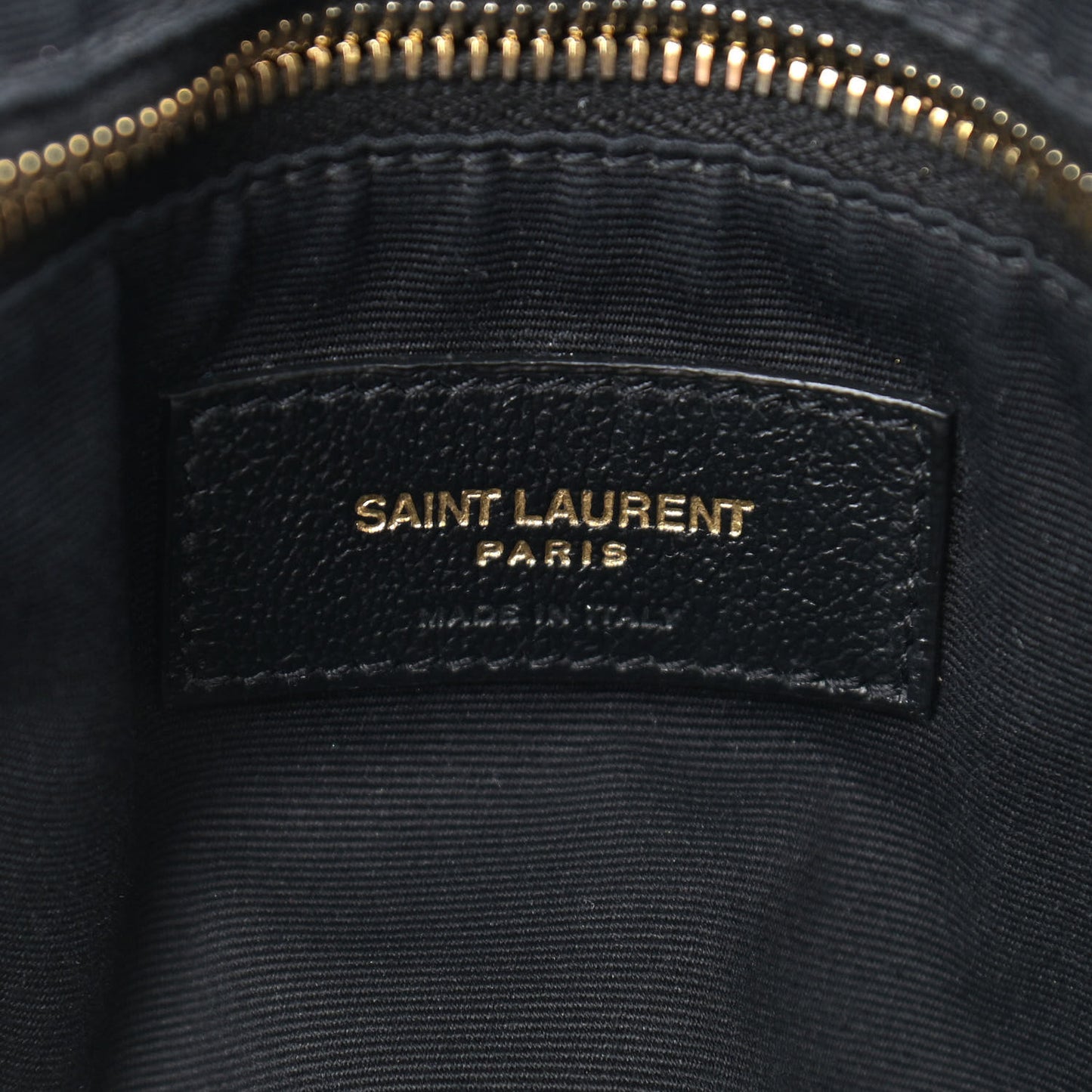 Calfskin Y Quilted Monogram Large Loulou Chain Satchel Black