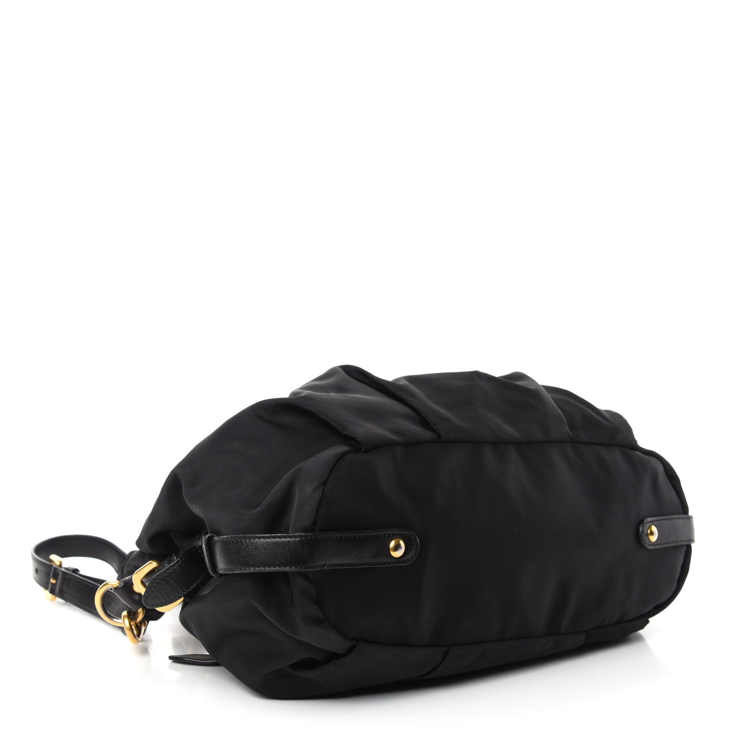 Tessuto Nylon Jacquard Logo Tote Black