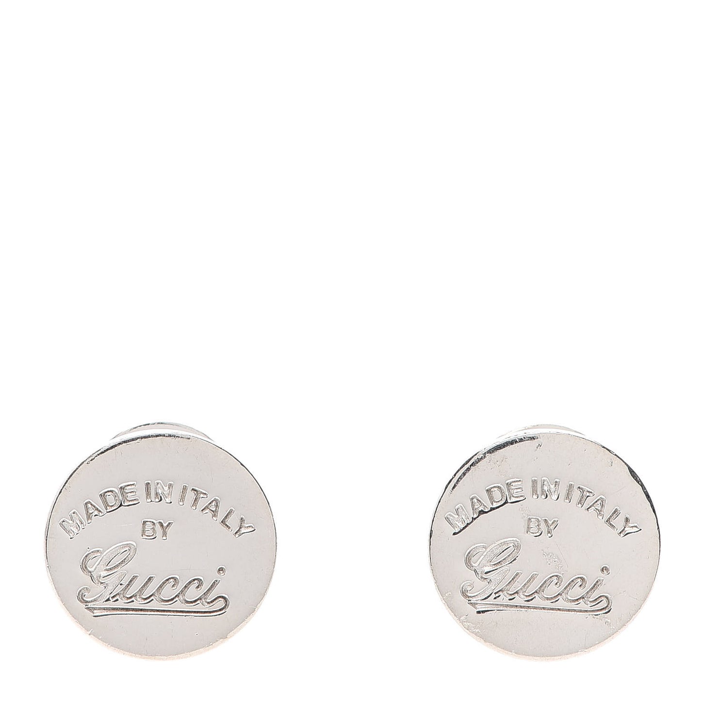 Sterling Silver Made in Italy Round Stud Earrings