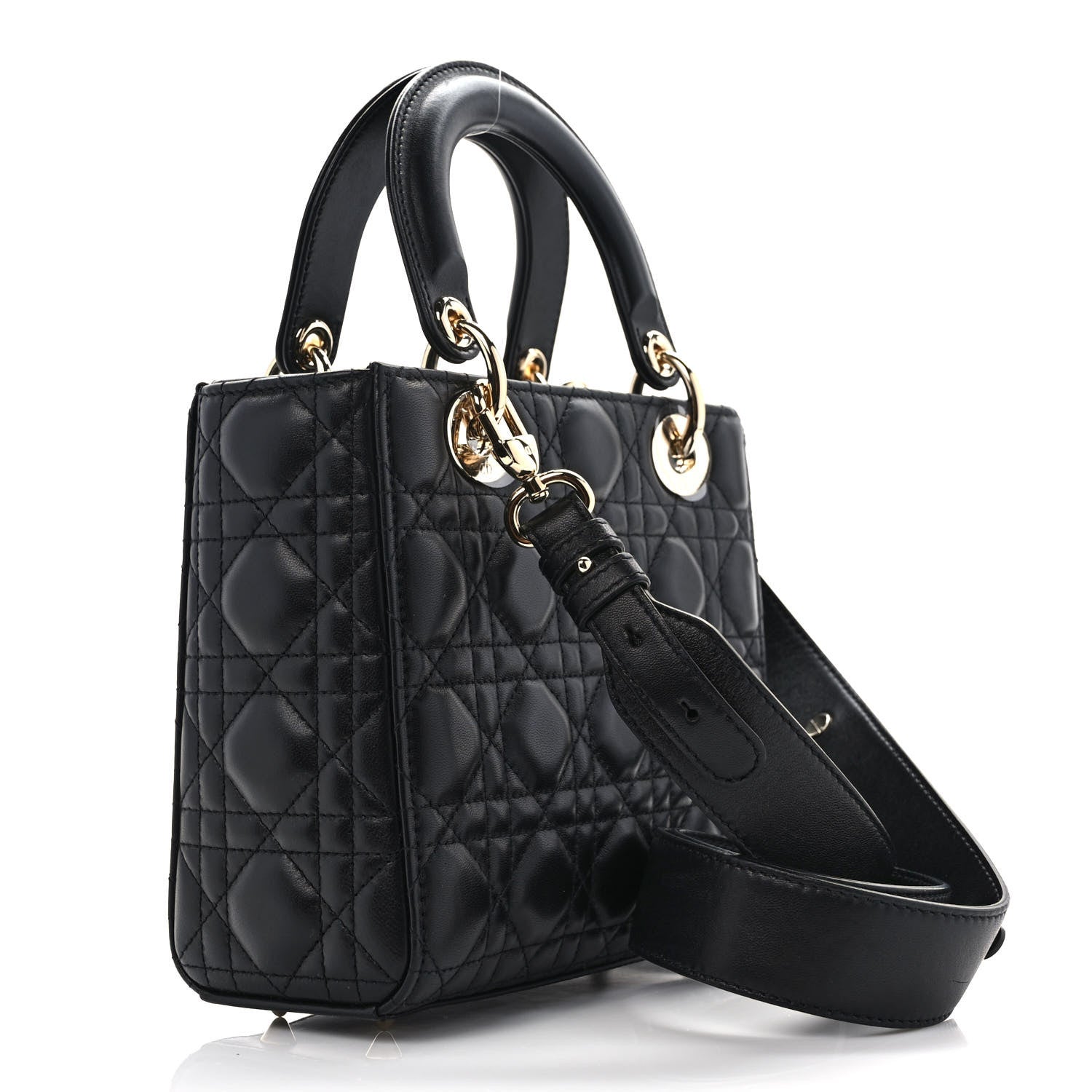 Christian Dior Lambskin Cannage Small My ABC Lady Dior Black 3 of 10