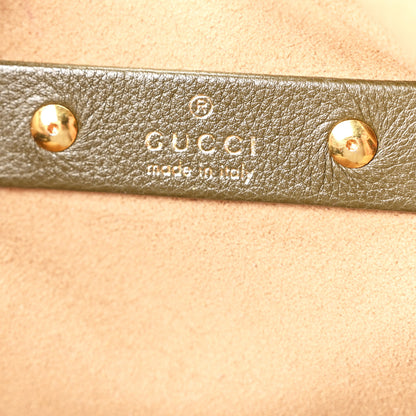Gucci Grained Calfskin Softbit Maxi Shoulder Bag Forest Green 7 of 12