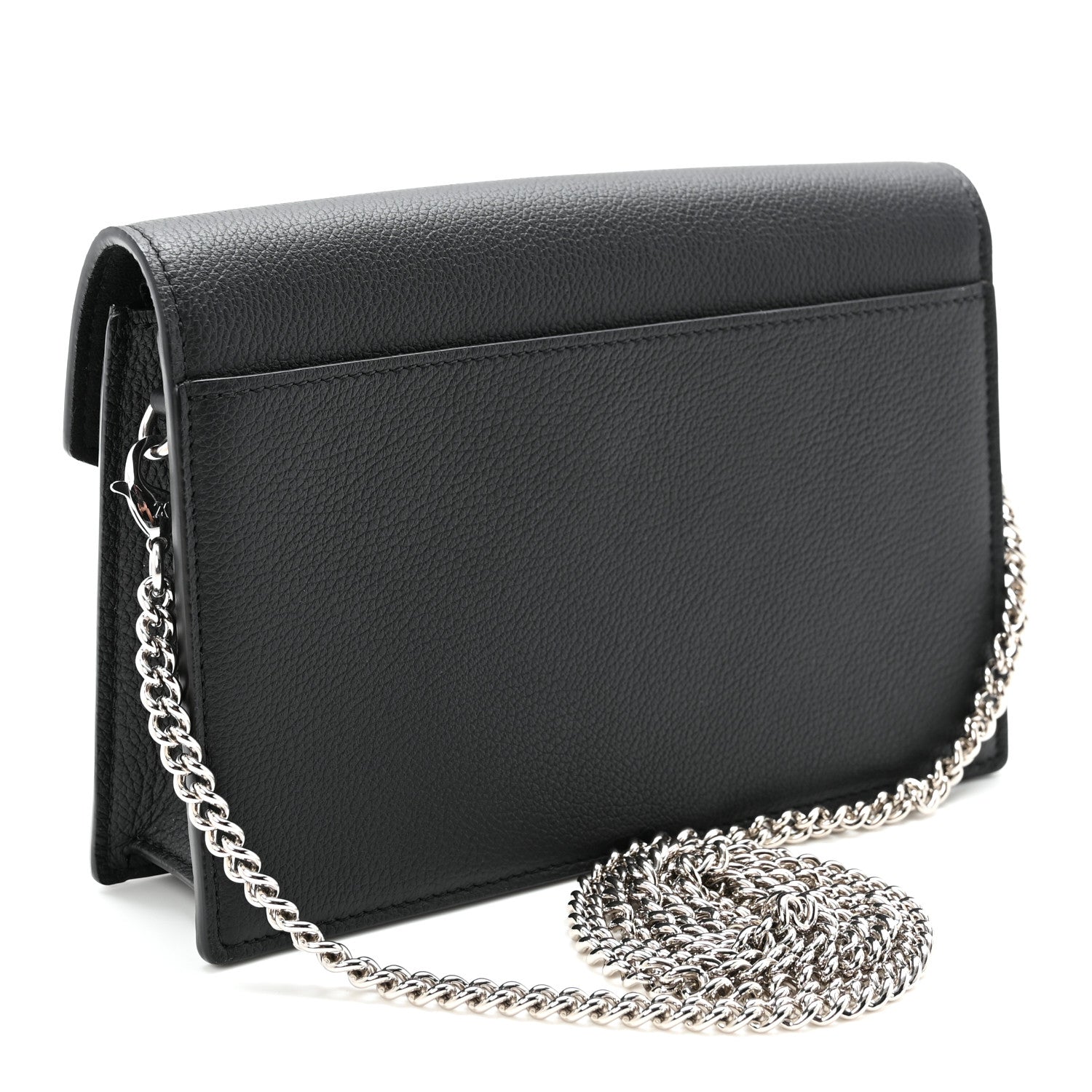 Louis Vuitton Soft Calfskin My Lockme Chain Pochette Black 3 of 9