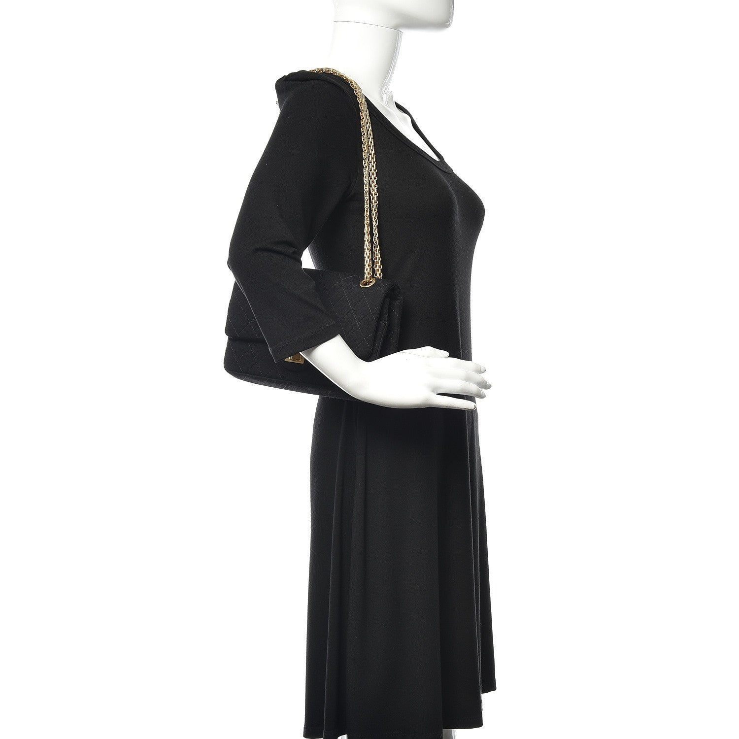 Chanel Jersey Quilted 2.55 Reissue 225 Flap Black 2 of 10
