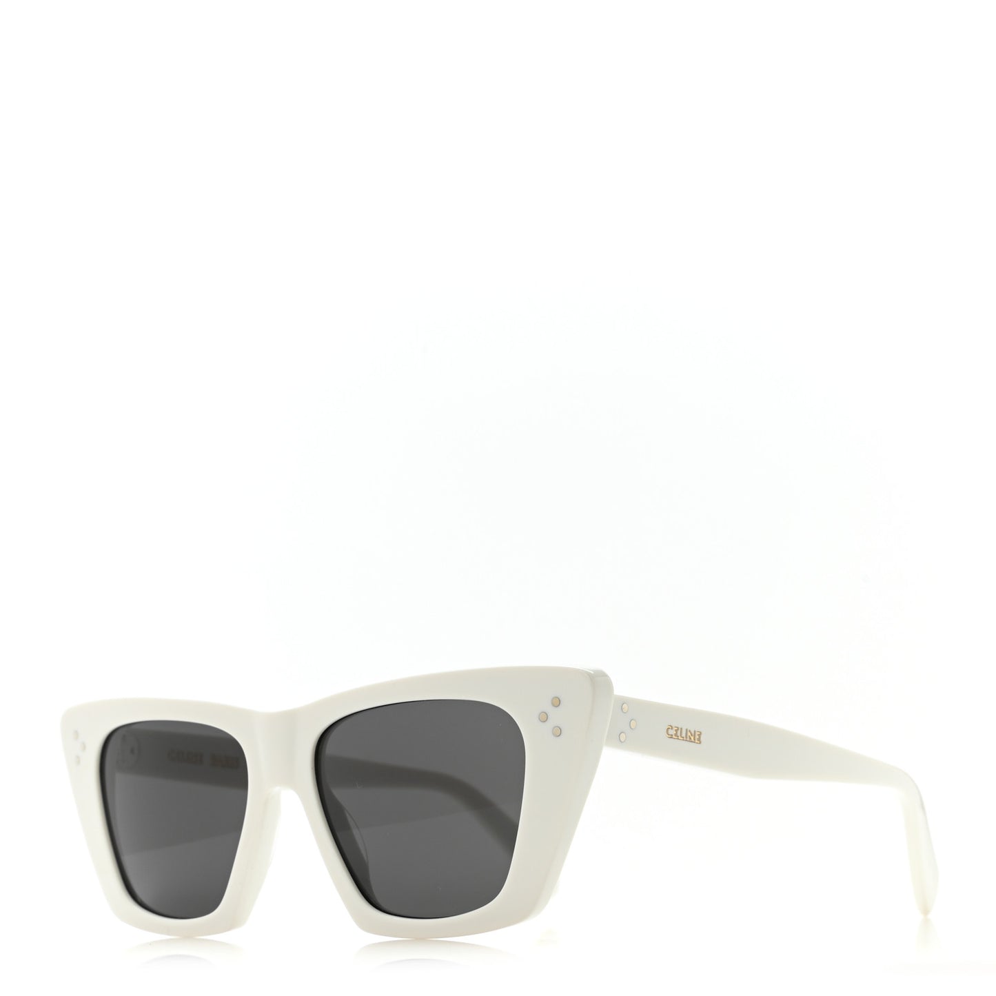 Acetate Cat Eye Sunglasses CL40187I White