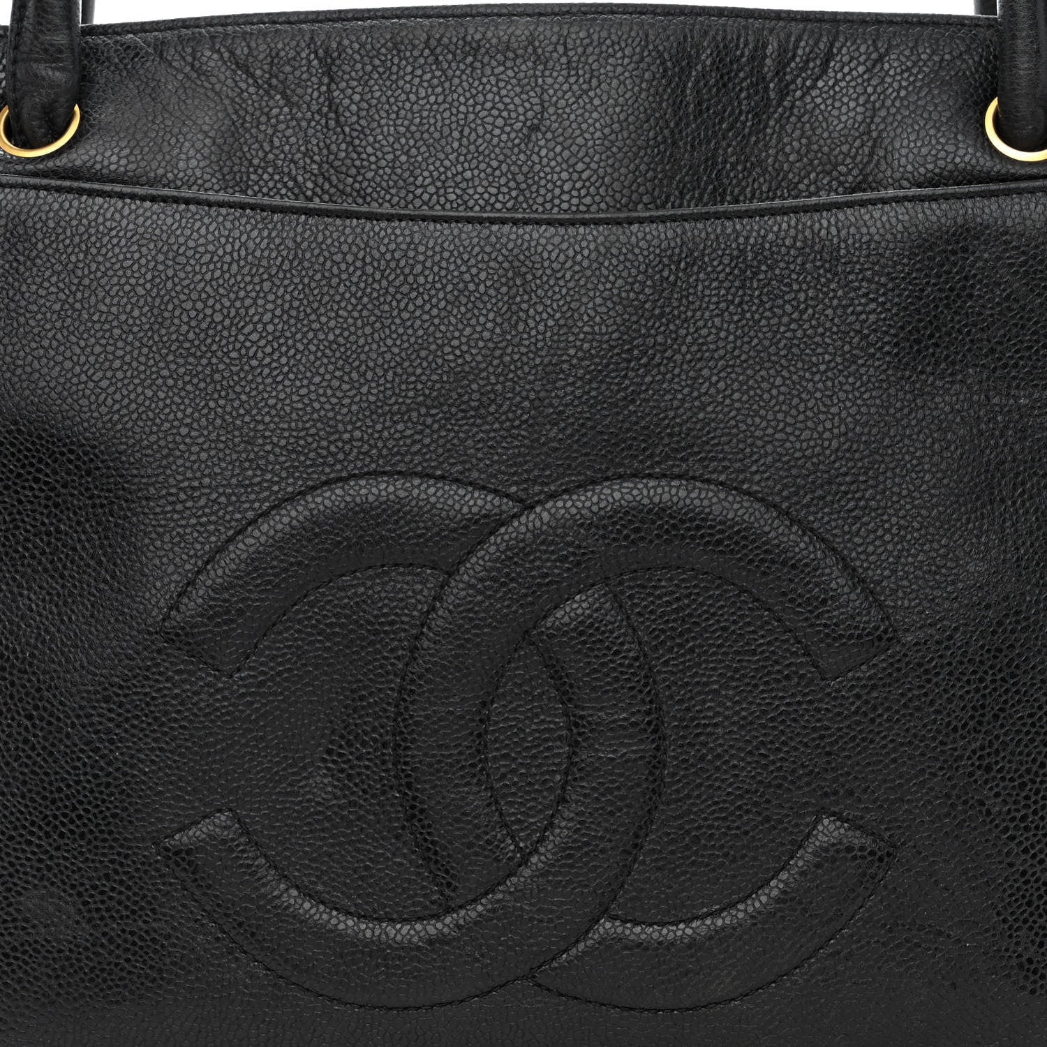Chanel Caviar CC Tote Black 8 of 10