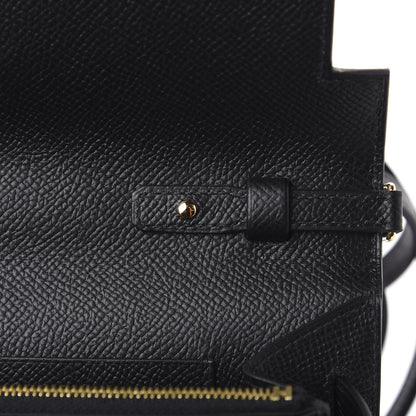 Hermes Epsom Kelly Wallet To Go Black 6 of 15