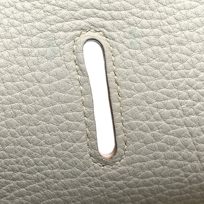 Hermes Taurillon Clemence Jypsiere 37 Gris Perle 11 of 15