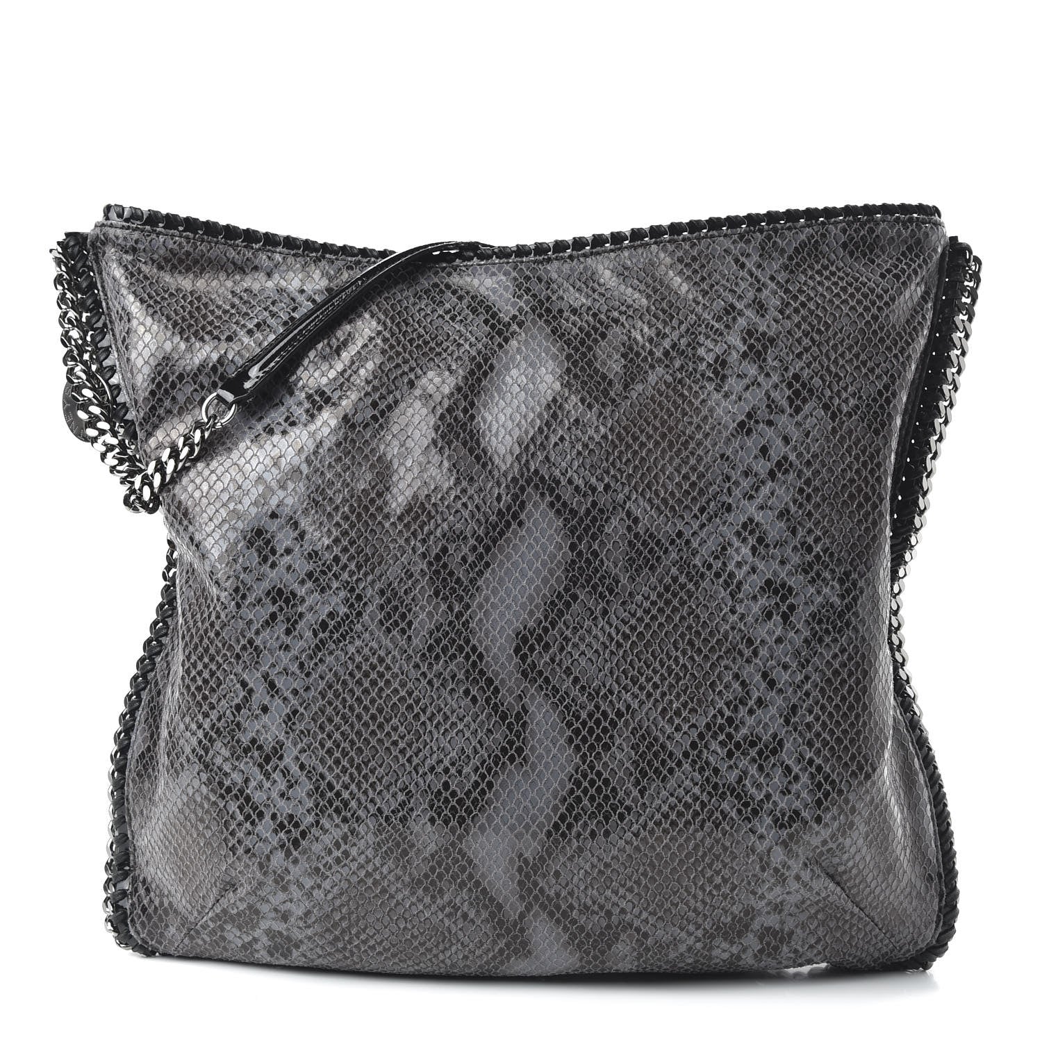 Stella McCartney Eco Python Falabella Hobo Dark Grey 1 of 11