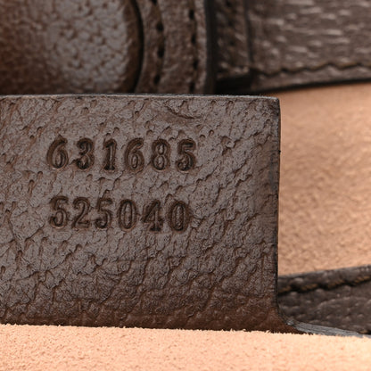 Gucci GG Supreme Monogram Textured Calfskin Web Medium Ophidia Shopping Tote Beige Ebony New Acero 7 of 10