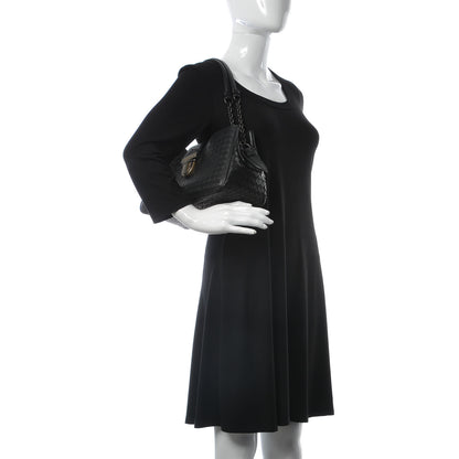 Bottega Veneta Nappa Intrecciato Chain Shoulder Bag Black 1 of 11