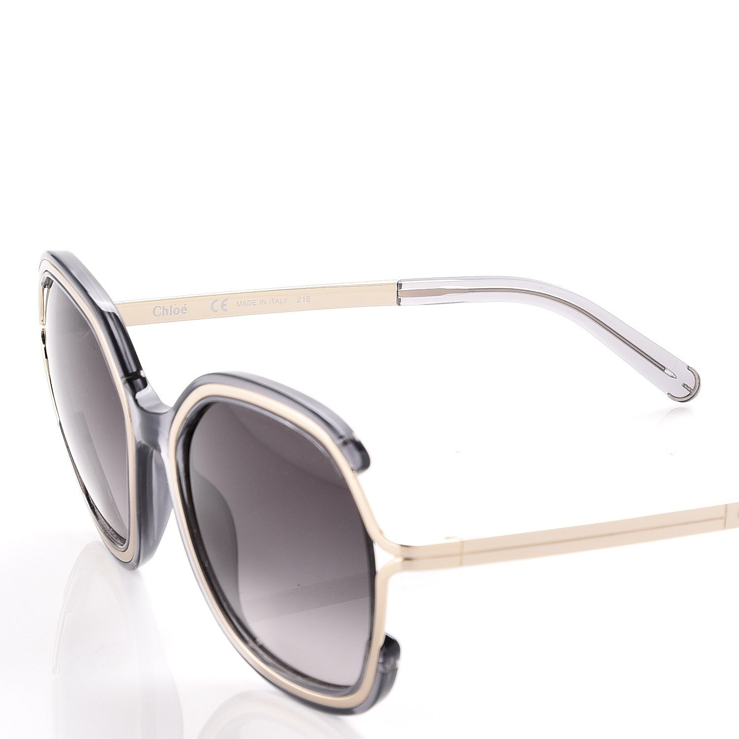Chloe Jayme Oversized Round Sunglasses CE689S Dark Grey 5 of 8