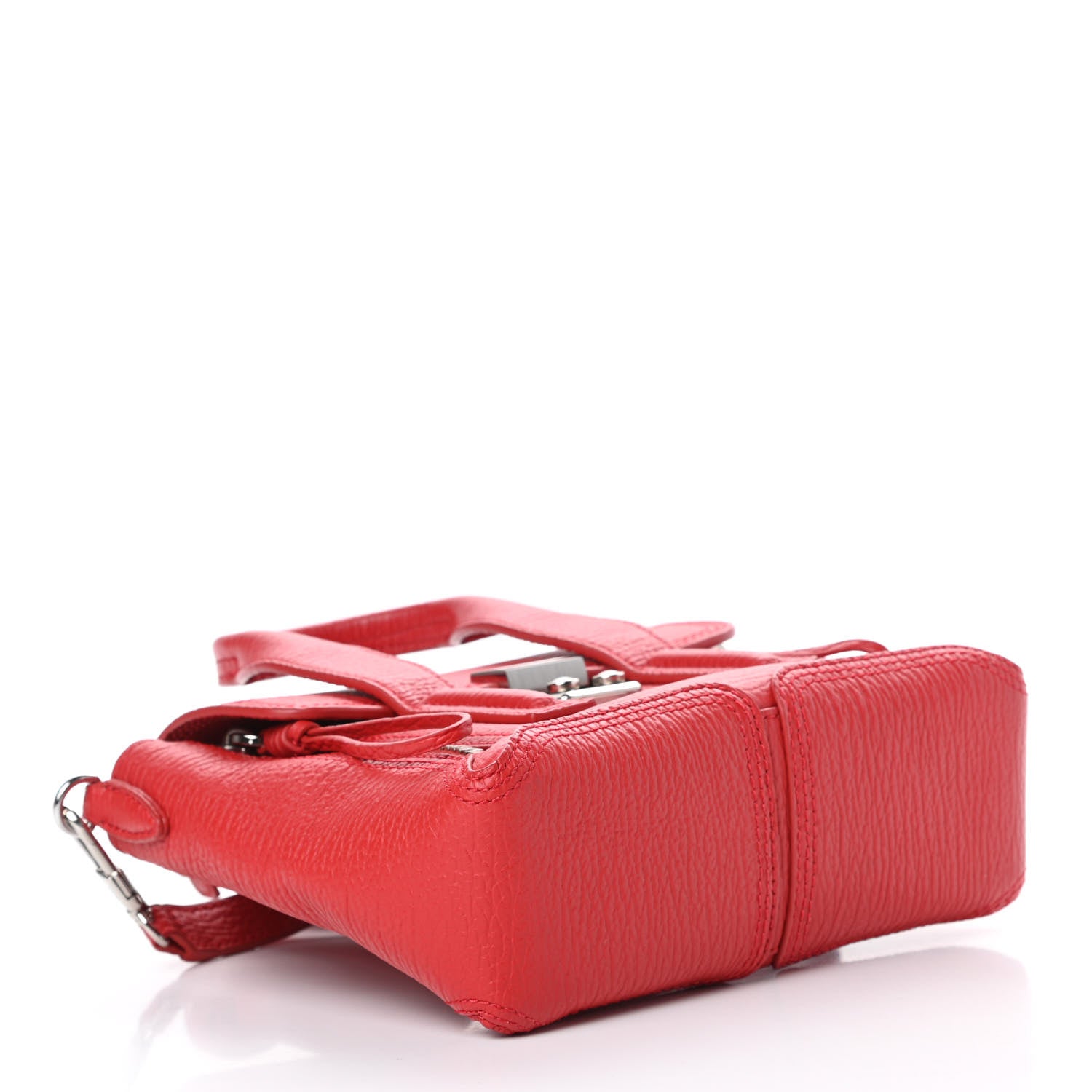 3.1 Phillip Lim Textured Calfskin Mini Pashli Satchel Red 4 of 12