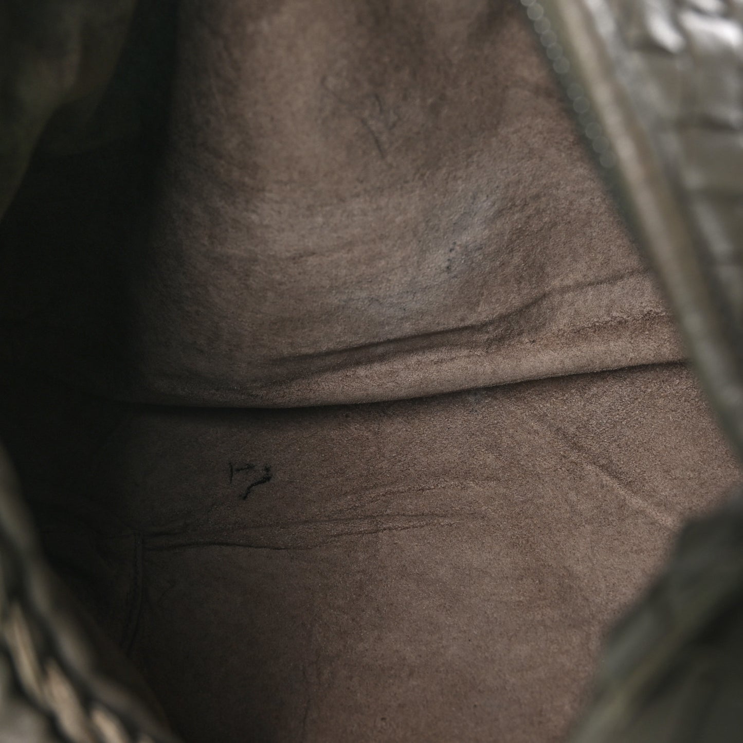 Nappa Intrecciato Large Veneta Hobo Grey