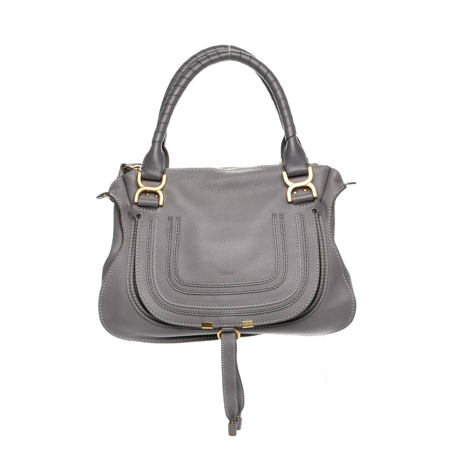 Chloe Calfskin Medium Marcie Satchel Cashmere Grey 1 of 7