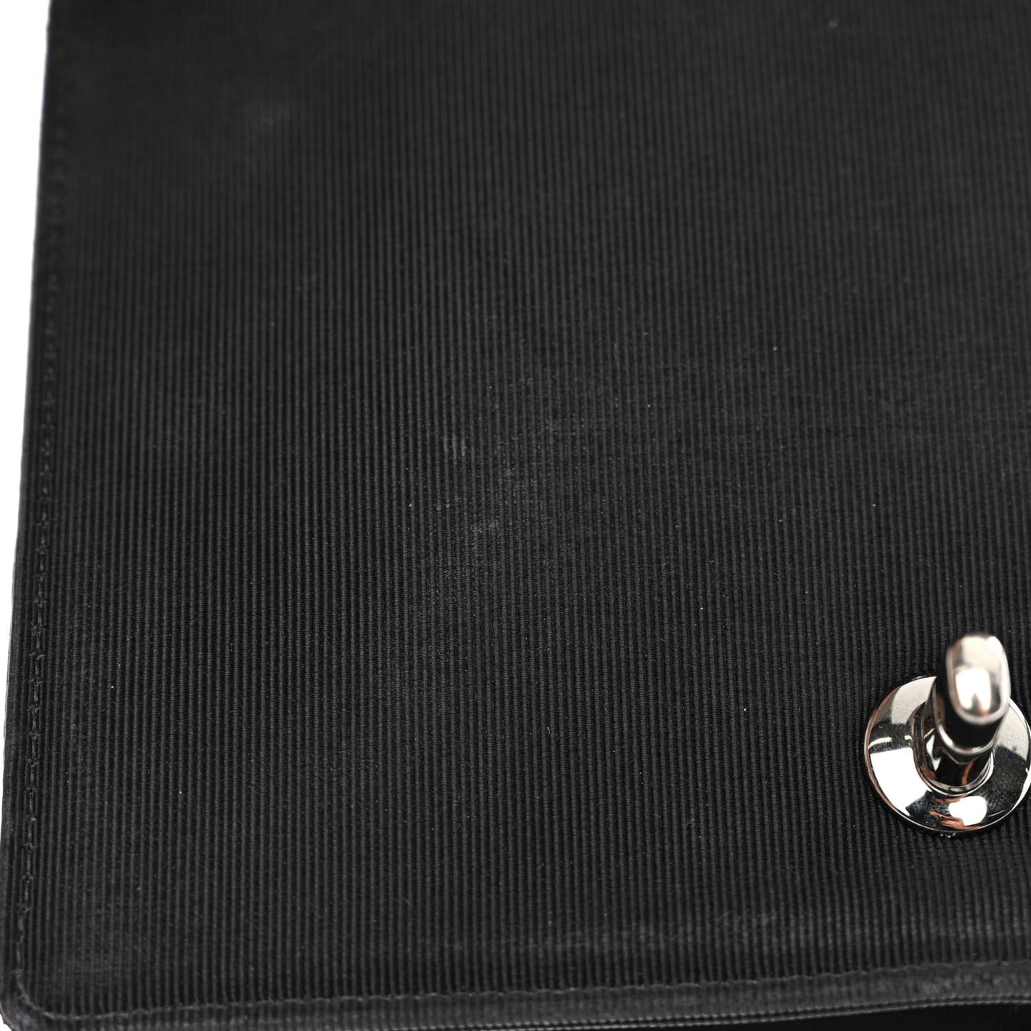 Lambskin Grosgrain Chevron Quilted Small Couture Flap Black Gold