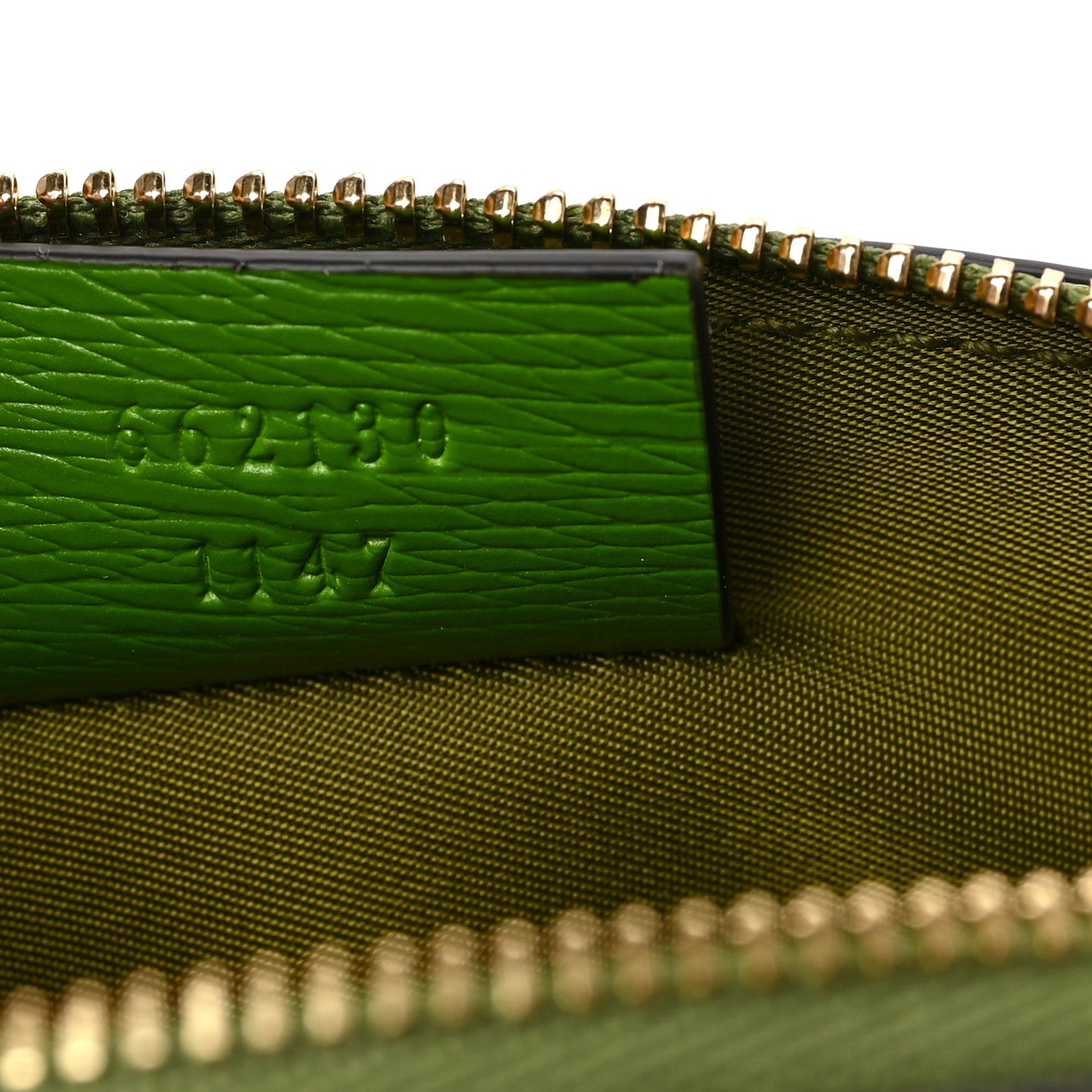 Gucci Calfskin GG Cascade Pencil Case Green Black 7 of 10