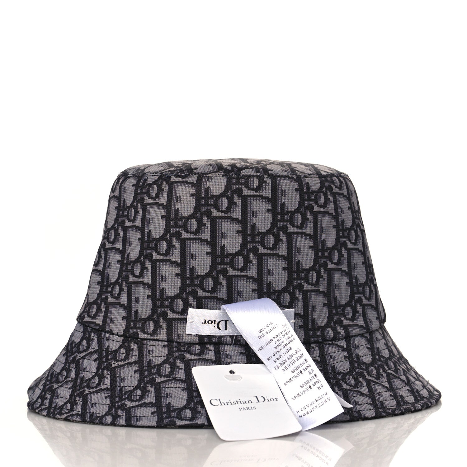 Christian Dior Oblique Reversible Leopard Bucket Hat 57 Grey 8 of 10