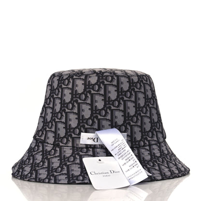 Christian Dior Oblique Reversible Leopard Bucket Hat 57 Grey 8 of 10