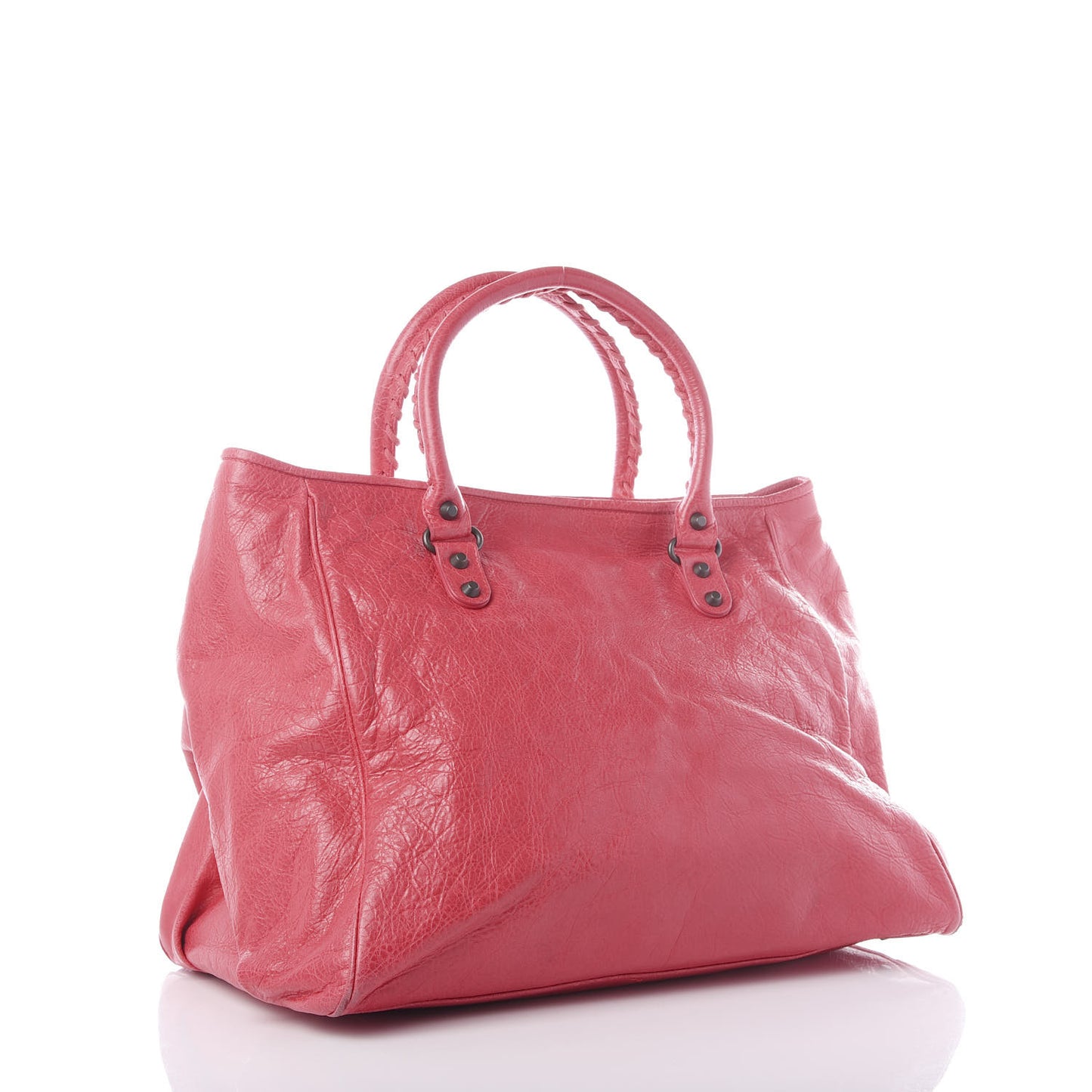 Agneau Classic Hardware Large Sunday Tote Rose Thulian