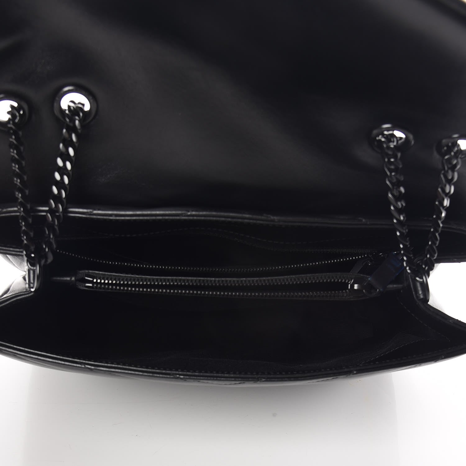 Saint Laurent Calfskin Y Quilted Monogram Medium Loulou Chain Satchel Black 5 of 10