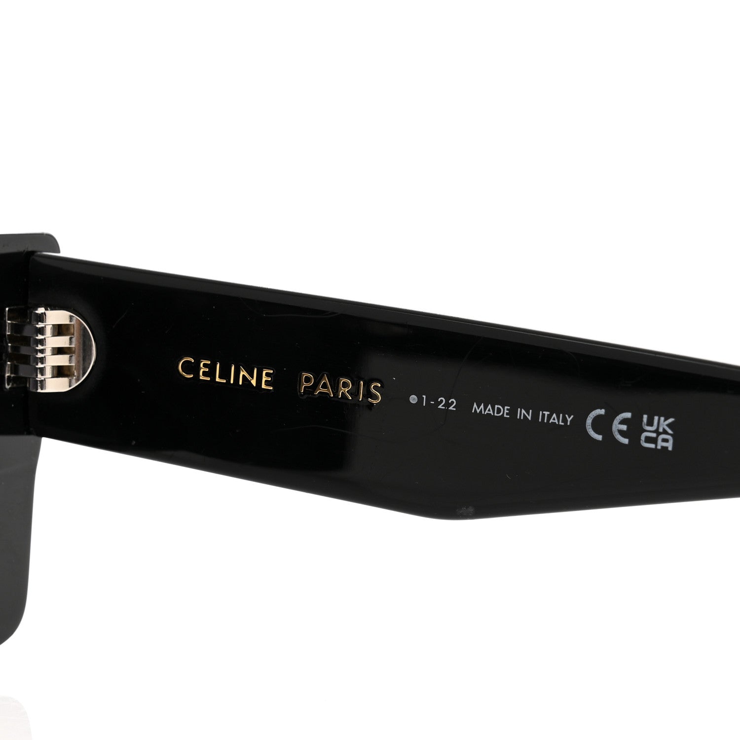 Celine Acetate Monochroms Square Sunglasses CL40214U Black 6 of 7