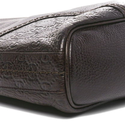 Gucci Calfskin Guccissima Trim Large Signoria Hobo Dark Brown 9 of 10