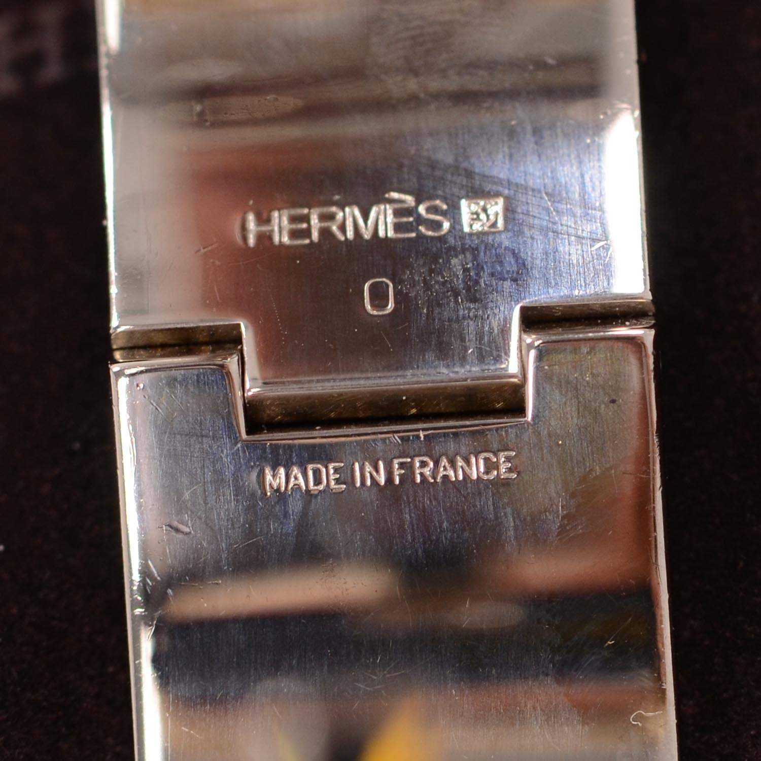 Hermes Enamel Wide Clic Clac H Bracelet Yellow 3 of 6