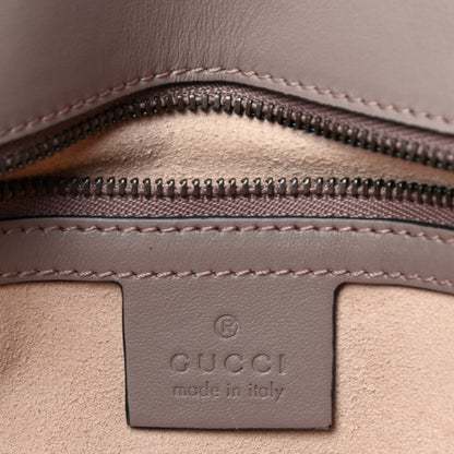 Gucci Calfskin Matelasse Small GG Marmont Shoulder Bag Porcelain Rose 6 of 9