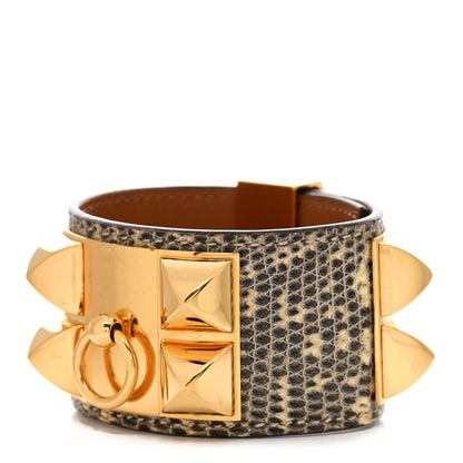 Hermes Lizard Collier De Chien CDC Bracelet T2 Ombre 1 of 7