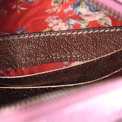 Gucci Laminated Nappa Trapuntata Mini Zumi Dome Shoulder Bag Rosa Lago Rame 5 of 9
