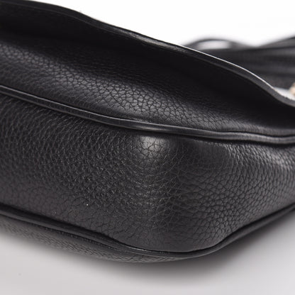 Gucci Pebbled Calfskin Medium Soho Flap Crossbody Black 9 of 10