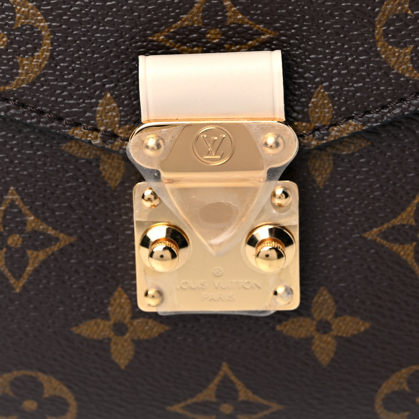 Monogram Braided Pochette Metis Creme Beige