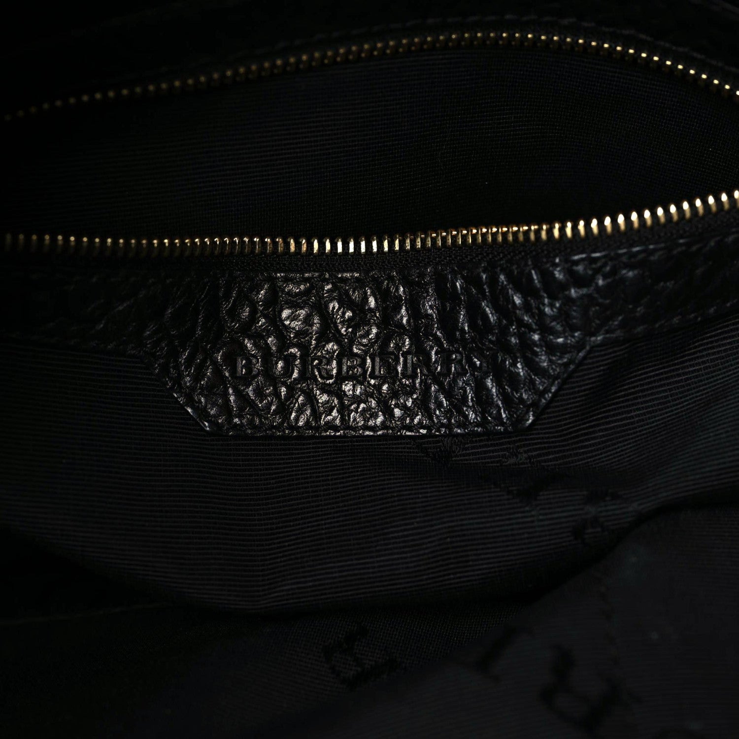 Burberry Heritage Grain Check Embossed Medium Lindburn Hobo Black 8 of 9