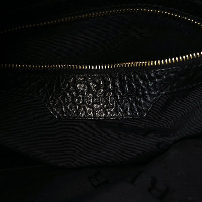 Burberry Heritage Grain Check Embossed Medium Lindburn Hobo Black 8 of 9