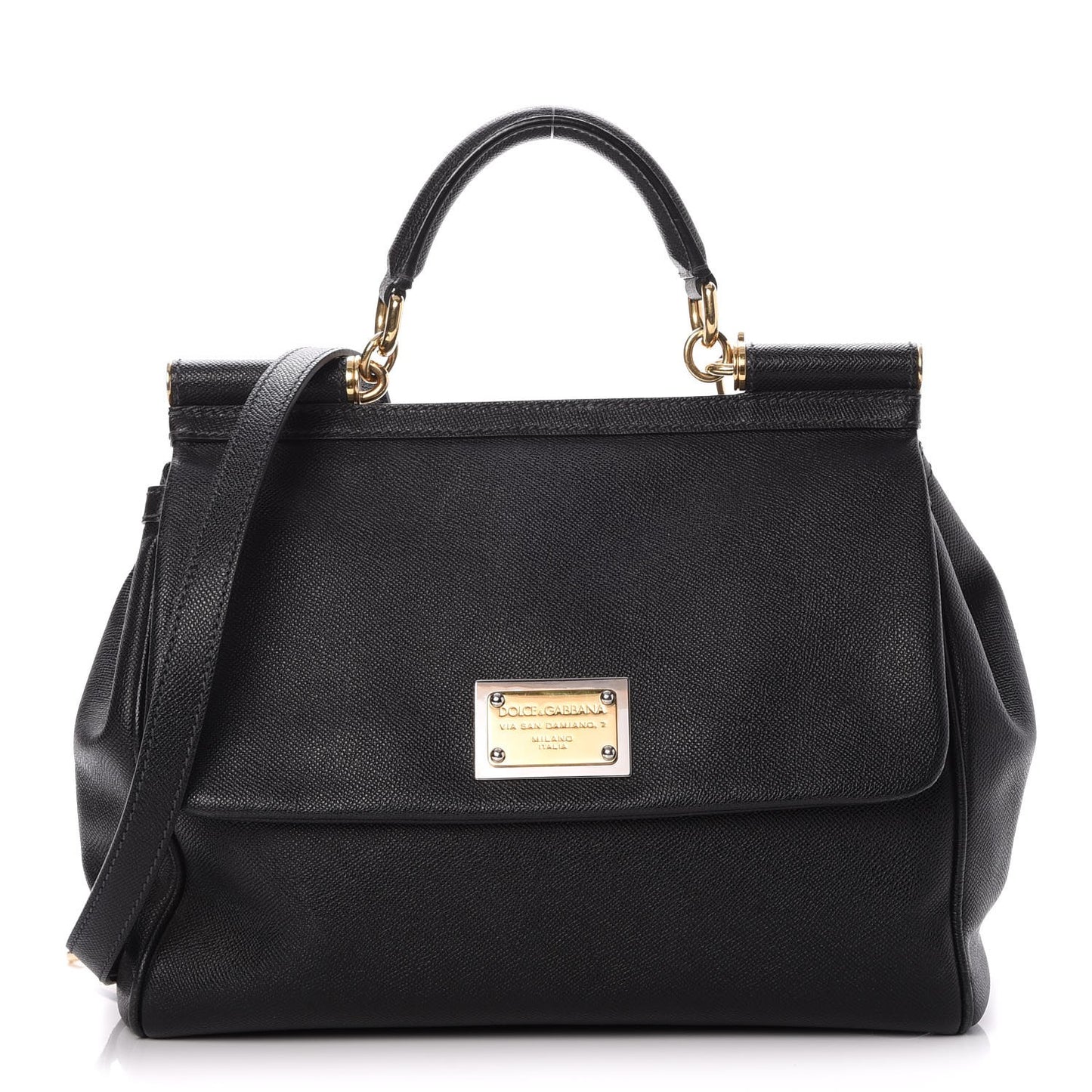 Dauphine Large Miss Sicily Satchel Black