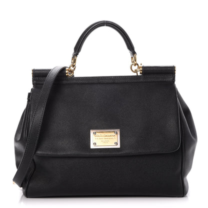 Dolce & Gabbana Dauphine Large Miss Sicily Satchel Black 1 of 6