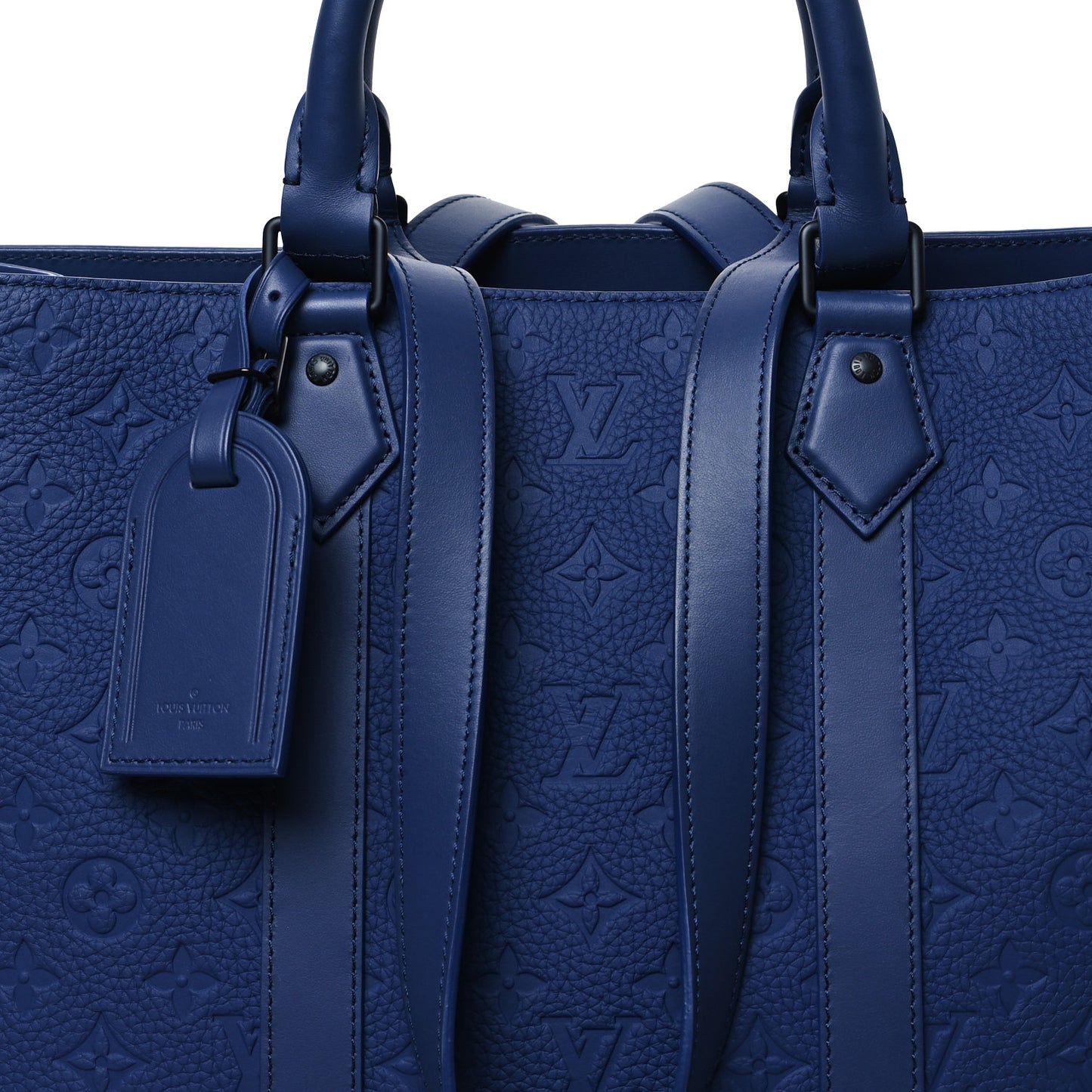 Taurillon Monogram Sac Plat 24H Sapphire