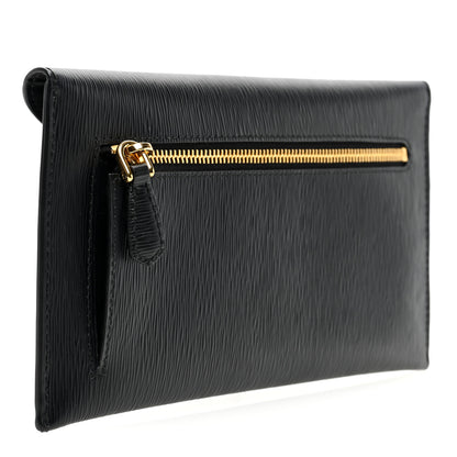 Prada Vitello Move Envelope Wallet Black 3 of 7