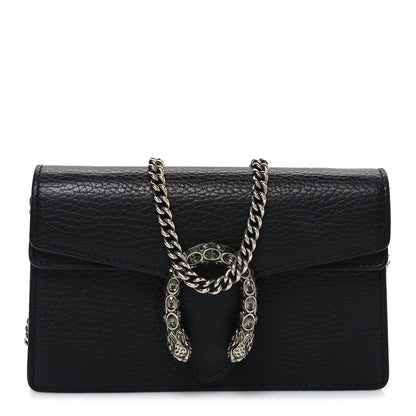 Gucci Calfskin Super Mini Dionysus Shoulder Bag Black 1 of 10