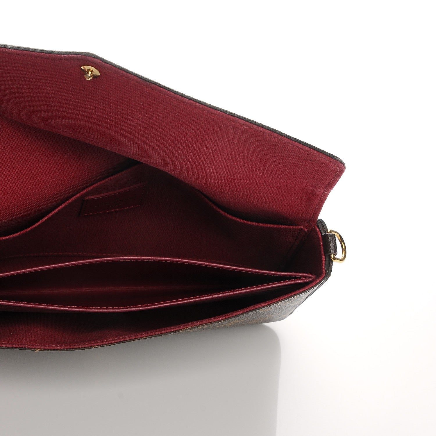 Louis Vuitton Monogram Pochette Felicie Chain Wallet Fuchsia 6 of 7