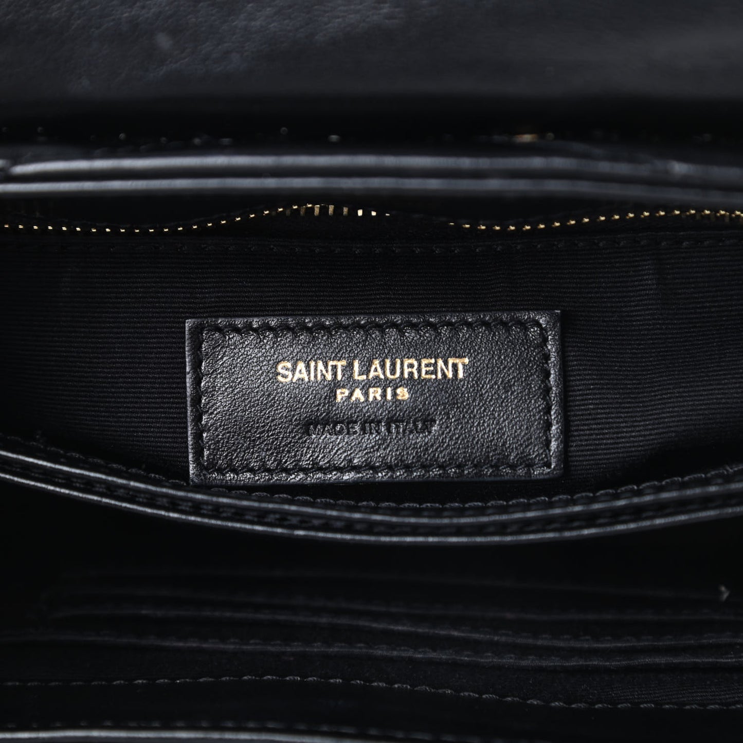 Calfskin Y Quilted Monogram Toy Loulou Crossbody Bag Black