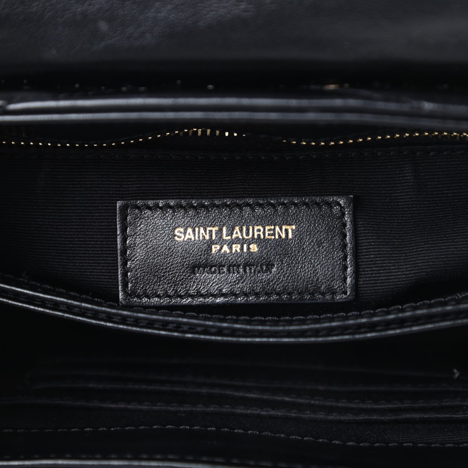 Saint Laurent Calfskin Y Quilted Monogram Toy Loulou Crossbody Bag Black 6 of 12